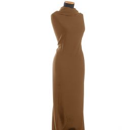 Šatový žoržet čokoládově hnědá