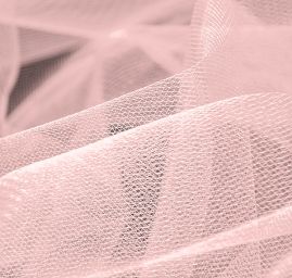 Šatový tyl pudrový