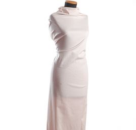 Bavlněná pružná látka smetanová