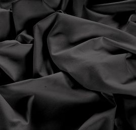 Bavlněná pružná látka tm.hnědá