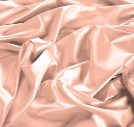 Satén pružný hladký meruňkový