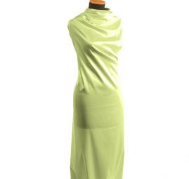 Satén pružný hladký sv. zelený