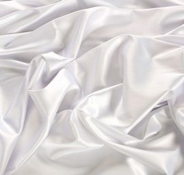 Satén pružný hladký smetanový