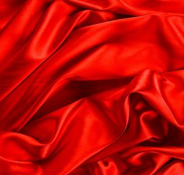 Satén taft pružný tmavě červený