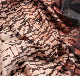 Efektní žakárová látka taft kupón