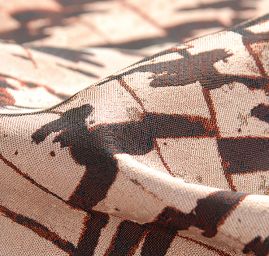 Efektní žakárová látka taft kupón