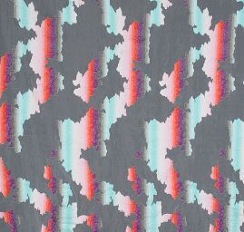 Organza žakár květinový ornament 