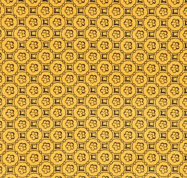 Bavlněný samet drobný vzor žlutý