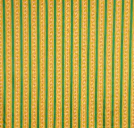 Bavlněná látka digitální tisk ornament/pruhy zelená