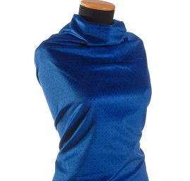 Bavlněný samet drobný vzor modrý