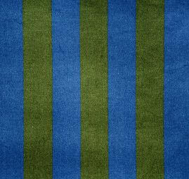 Bavlněný samet široké pruhy modrá/zelená
