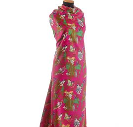 Exkluvzivní samet avantgardní vzor malý růžový podklad