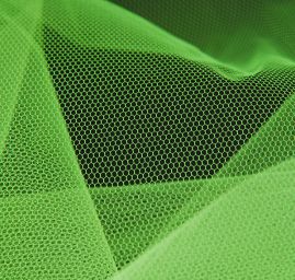 Šatový tyl, fosforově zelený