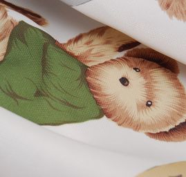 Látka záves + záclona motív medvedík veľký