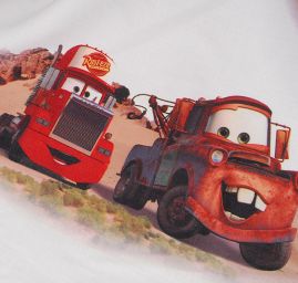 Látka záves + záclona motív autíčka