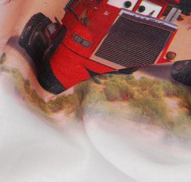 Látka záves + záclona motív autíčka