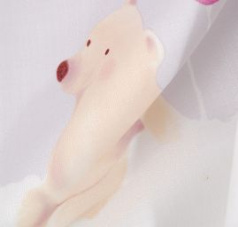 Látka záves + záclona motív ľadový medvedíky