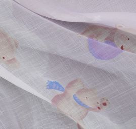 Látka záclona + záves motív ľadový medvedíky