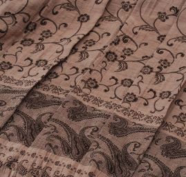 Žakárová látka hnědo/béž II.jakost