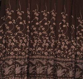 Žakárová látka hnědo/béž II.jakost