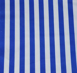 Bavlněná látka široký proužek modrý