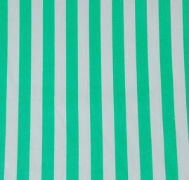 Bavlněná látka široký proužek zelený