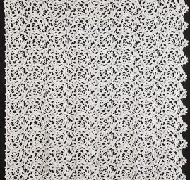 Efektní hrubá krajka/ornament slonová kost