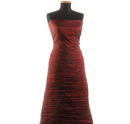 Taft kreš plastický šanžán tm. červený-černý