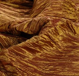 Taft kreš plastický šanžán zlatý-hnědý