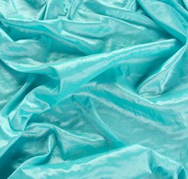 Taft kreš jemný tyrkysový