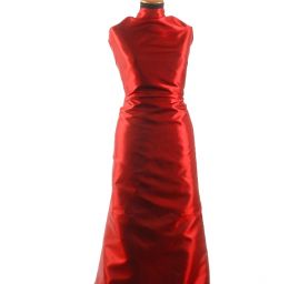 Taft hladký malinově červený