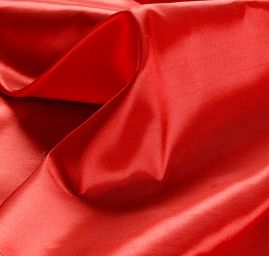 Taft hladký malinově červený