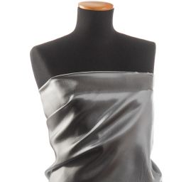 Organza perleťová lesklá šanžán šedá-černá