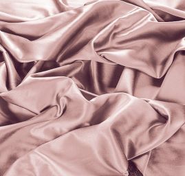 Pružný satén šedo-starorůžový