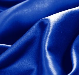Pružný satén královská modrá