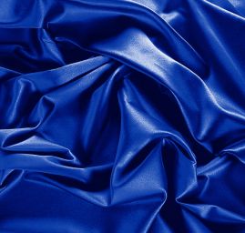 Pružný satén královská modrá
