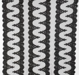 Krajka na tylu černá