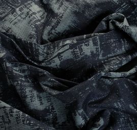 Riflovina nevšední tisk tmavě modrá