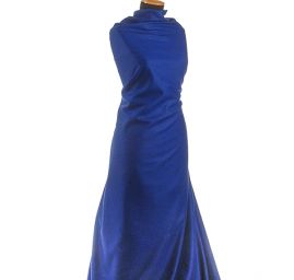 Vlněná pletenina s příměsí lamí vlny modrá