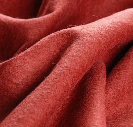 Vlněná pletenina s příměsí lamí vlny hnědovínová 