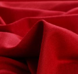 Letní viskozový úplet tmavší červené barvy