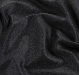 Kašmír látka vhodná na kabát černošedá