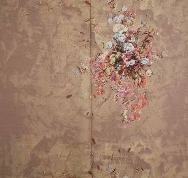 Hedvábí šatové oříškově hnědé