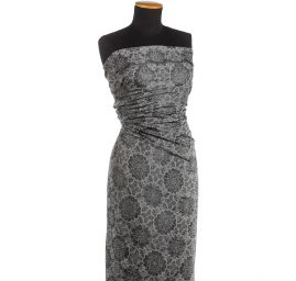 Podšívka žakárová černošedá