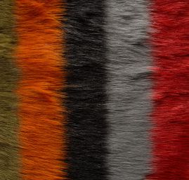 Imitace kožešiny barevné proužky