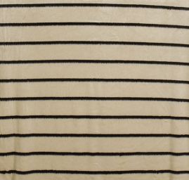 Imitace kožešiny proužky lomená bílá/černá