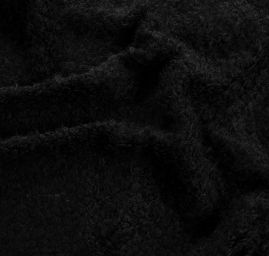 Imitace zvířecí srsti kroucený vlas černá