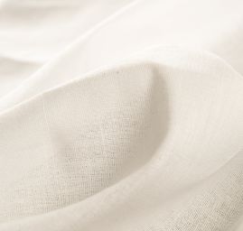 Etamín bavlněná látka smetanový