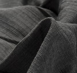 Šatová látka kreš antracit