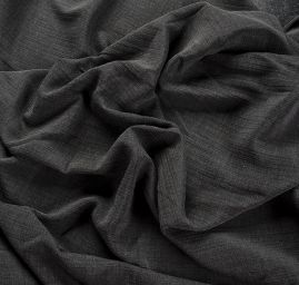Šatová látka kreš antracit